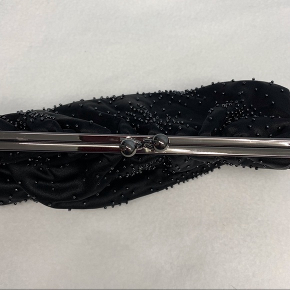 Express black beaded clutch in EUC - Picture 3 of 7